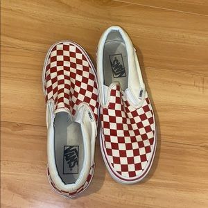 red checkered vans